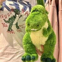 Soft Green Dinosaur Plush Bag - Thumbnail 2