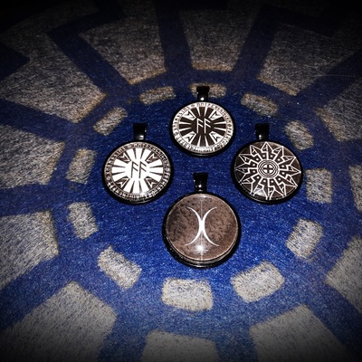 Atlantean blood/the weird rider/astral avalon pendant (handmade)