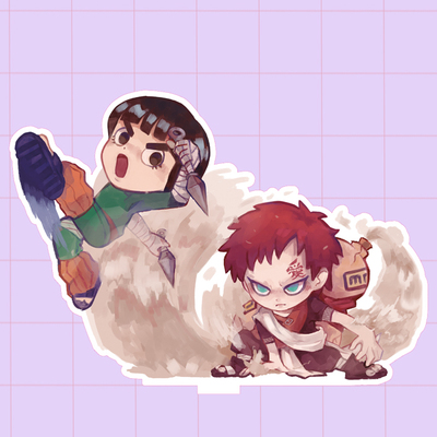 Naruto Rock Lee vs Gara 15cm standee