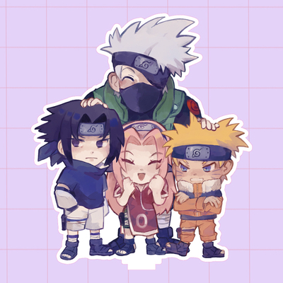 Naruto Team7 12cm standee