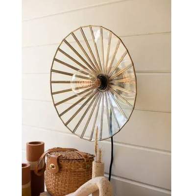 Glass and iron wall sconce lamp - nep1052 - Thumbnail 2