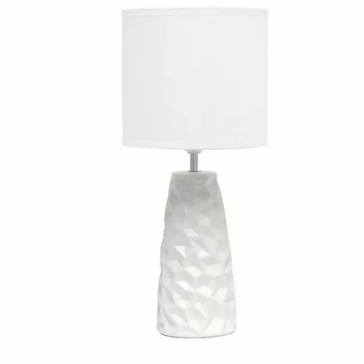 Simple designs sculpted ceramic table lamp - lt2083-off - Thumbnail 1