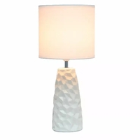 Simple Designs Sculpted Ceramic Table Lamp - LT2083-OFF - Thumbnail 1