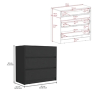 Austin Three Drawer Dresser - CLW8959 - Thumbnail 6