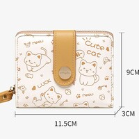 Cute Cat Meow Meow Wallet Purse - Thumbnail 5