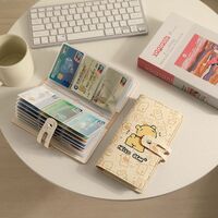 Kawaii Bear Print Card Holder Long Wallet Purse - Thumbnail 2