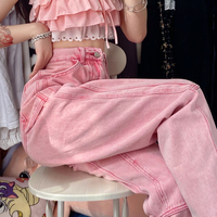 Hot Ping High Waist Wide Leg Jeans - Thumbnail 1