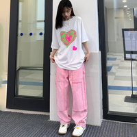 Hot Ping High Waist Wide Leg Jeans - Thumbnail 5