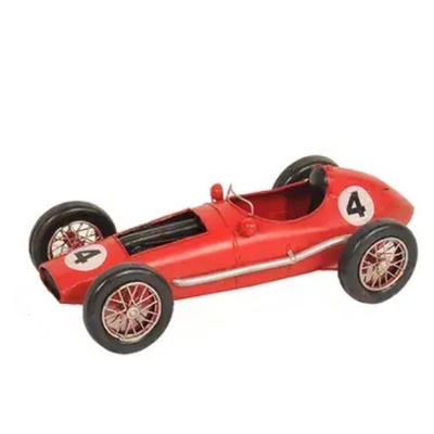 1958 red metal ferrari 246 f1 model race car - aj109 - Thumbnail 3