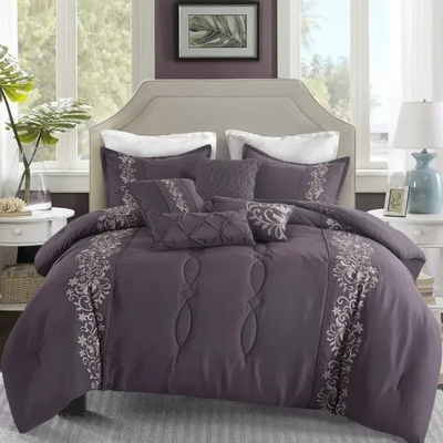 Bristol 7 piece bedding comforter set - 10391284408