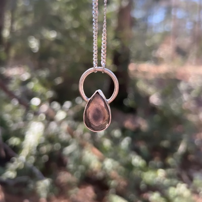 Starlight pear pendant