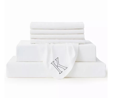 White Bambusa 7-Piece Sheet Set - WHITEKING