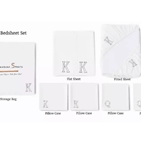 White Bambusa 7-Piece Sheet Set - WHITEKING - Thumbnail 3