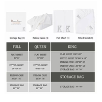 White Bambusa 7-Piece Sheet Set - WHITEKING - Thumbnail 7