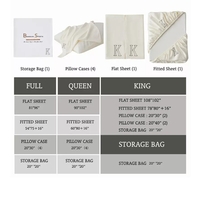 Ivory Bambusa 7-Piece Sheet Set - IVORYKING - Thumbnail 6