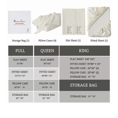 Ivory bambusa 7-piece sheet set - ivoryking