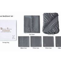 Grey Bambusa 7-Piece Sheet Set - GREYKING - Thumbnail 6