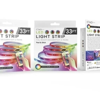 LED RGB 10 Meter (33 Ft) Strip Light with Remote - CSLL064-014 - Thumbnail 1