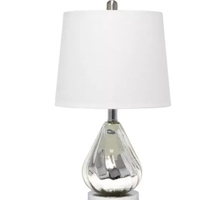 Lalia Home Kissy Pear Table Lamp with Fabric Shade - LHT-5005-GY - Thumbnail 1