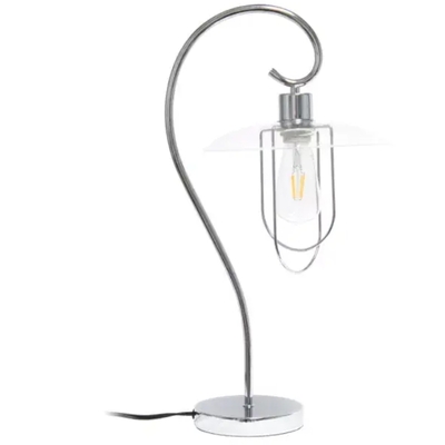 Lalia home modern metal scroll table lamp - lht-4000-ch - Thumbnail 1