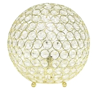 Elegant Designs Elipse 10 Inch Crystal Ball Sequin Table Lamp - LT1067-CHR - Thumbnail 1