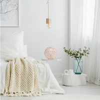 Lalia Home Elipse Medium Contemporary Metal Crystal Round Sphere Glamourous Orb Table Lamp - LHT-3013-RG - Thumbnail 1