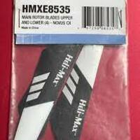 Helimax HMXE8535 Folding RC Helicopter Upper & Lower Rotor Blades For Novus CX - Thumbnail 1