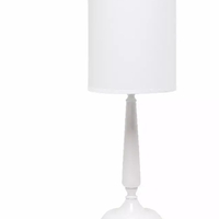 Simple Designs Traditional Candlestick Table Lamp - LT2075-WHT - Thumbnail 1
