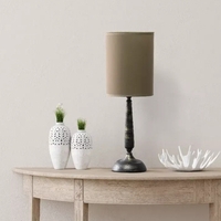 Simple Designs Traditional Candlestick Table Lamp - LT2075-WHT - Thumbnail 3
