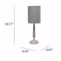 Traditional Candlestick Table Lamp - LT2075-GRY - Thumbnail 1
