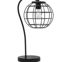 Lalia Home Arched Metal Cage Table Lamp - LHT-5061-RG - Thumbnail 2