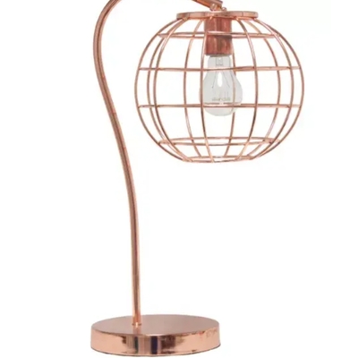 Lalia home arched metal cage table lamp - lht-5061-rg