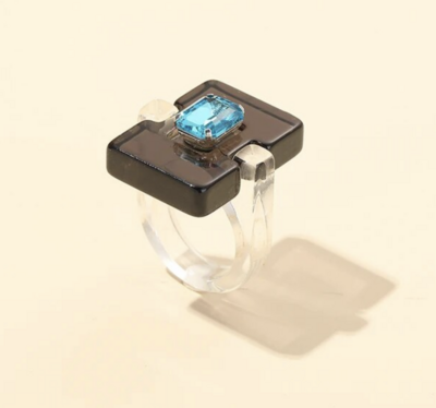 Acrylic Fashion Statement Ring