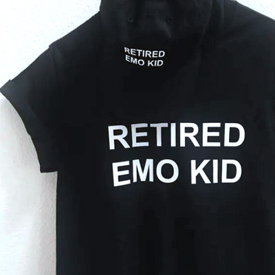 Free shipping-retired emo kid tee - Thumbnail 3