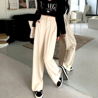 Vintage Harajuku Official High Waist Wide Leg Pleated Oversize Trousers Y2K Streetwear Party Dance Occasion Coolest Style Amazing - Thumbnail 5