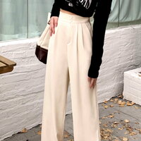 Vintage Harajuku Official High Waist Wide Leg Pleated Oversize Trousers Y2K Streetwear Party Dance Occasion Coolest Style Amazing - Thumbnail 6