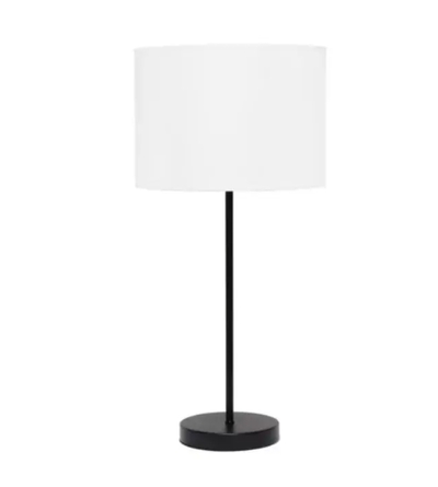 Black Stick Lamp with Fabric Shade - LT2040-BAW