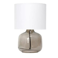 Glass Table Lamp with Fabric Shade - LT2064-CLG - Thumbnail 2
