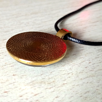 Stunning Punk Shine Art Handcrafted Antique Bronze Planet Pendant Necklace Unique - Thumbnail 4