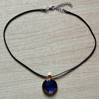 Stunning Punk Shine Art Handcrafted Antique Bronze Planet Pendant Necklace Unique - Thumbnail 5