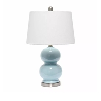 Lalia Home Dual Orb Table Lamp with Fabric Shade - LHT-4003-LT - Thumbnail 1