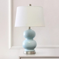 Lalia Home Dual Orb Table Lamp with Fabric Shade - LHT-4003-LT - Thumbnail 3