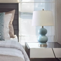 Lalia Home Dual Orb Table Lamp with Fabric Shade - LHT-4003-LT - Thumbnail 5