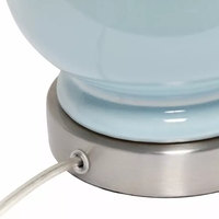 Lalia Home Dual Orb Table Lamp with Fabric Shade - LHT-4003-LT - Thumbnail 6