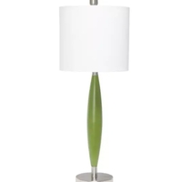Lalia Home Stylus Table Lamp with White Fabric Shade - LHT-5036-BL - Thumbnail 2