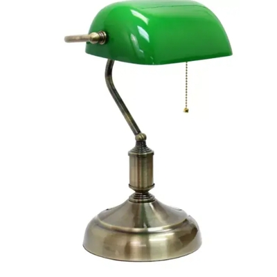 Beauty executive banker's desk lamp with glass shade - lt3216-rgd