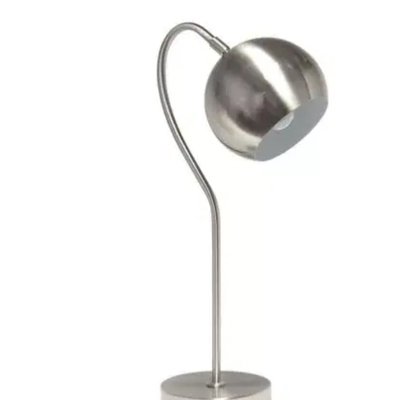 Lalia home mid century curved table lamp with dome shade - lht-5031-bn - Thumbnail 3