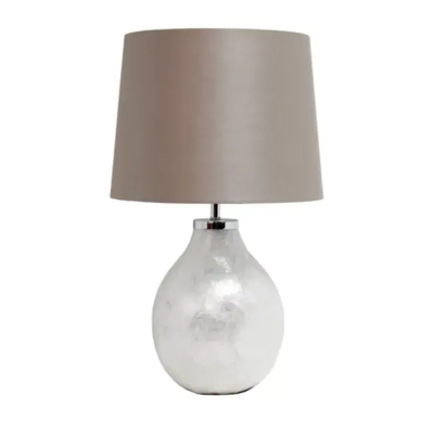 Simple designs 1 light pearl table lamp with fabric shade - lt3304-prl - Thumbnail 3