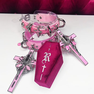 Dark rose signature coffin jewel box