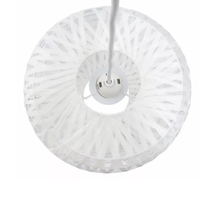 Lalia Home 1-Light 11.38" Bohemian Farmhouse Coastal Woven Paper Shade Pendant - LHP-3008-WH - Thumbnail 5